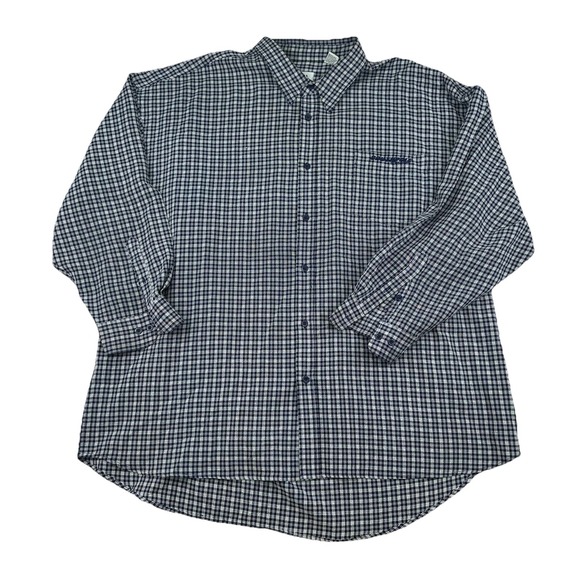 South Pole Other - South Pole Mens Button Shirt 4XL Black Plaid Long Sleeve Y2K Big & Tall